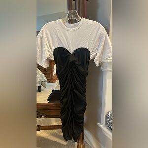 B&W T-shirt dress